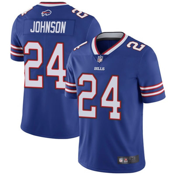 Men's Buffalo Bills #24 Taron Johnson Blue Vapor Untouchable Limited Stitched NFL Jersey